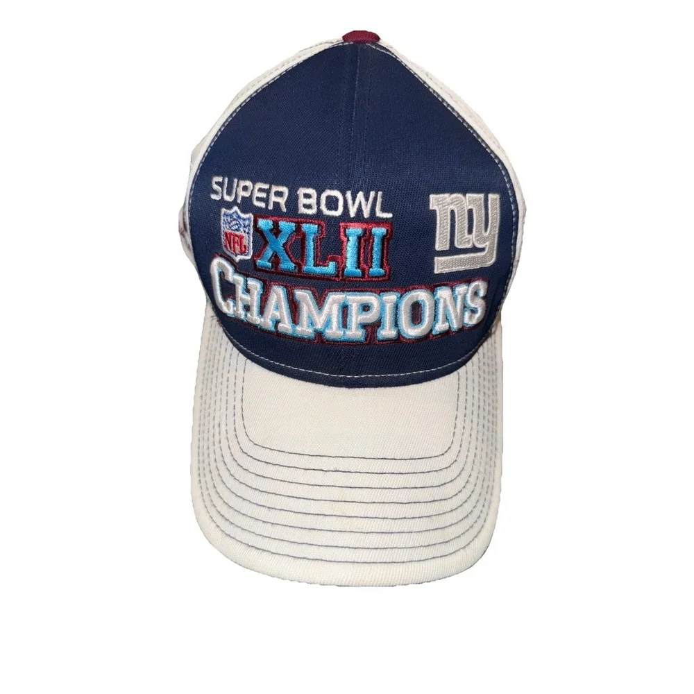 New York Giants Super Bowl XLII Champions Reebok Sideline Edition Hat NOS 2008